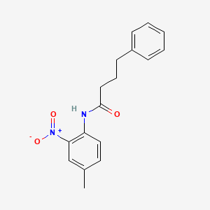 N-(4-methyl-2-nitrophenyl)-4-phenylbutanamide