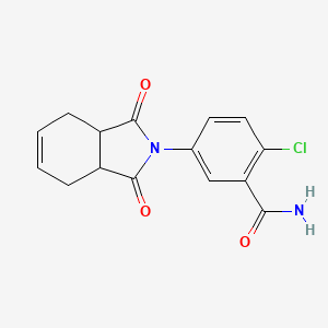 2-Chloro-5-(1,3-dioxo-3a,4,7,7a-tetrahydroisoindol-2-yl)benzamide