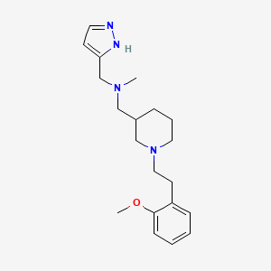 ({1-[2-(2-methoxyphenyl)ethyl]-3-piperidinyl}methyl)methyl(1H-pyrazol-3-ylmethyl)amine