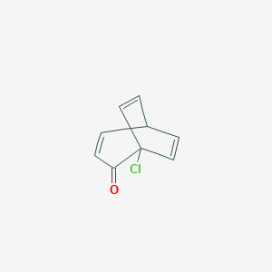 molecular formula C9H7ClO B039603 1-Chlorobicyclo[3.2.2]nona-3,6,8-trien-2-one CAS No. 112518-92-0