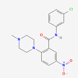 N-(3-chlorophenyl)-2-(4-methylpiperazin-1-yl)-5-nitrobenzamide