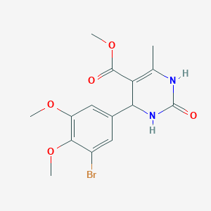 Methyl 4-(3-bromo-4,5-dimethoxyphenyl)-6-methyl-2-oxo-1,2,3,4-tetrahydropyrimidine-5-carboxylate