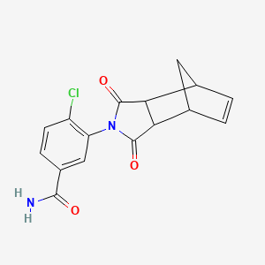 4-Chloro-3-(3,5-dioxo-4-azatricyclo[5.2.1.02,6]dec-8-en-4-yl)benzamide