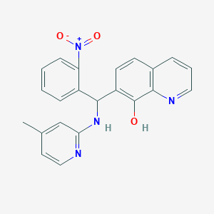 7-{[(4-Methylpyridin-2-yl)amino](2-nitrophenyl)methyl}quinolin-8-ol