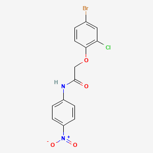 2-(4-bromo-2-chlorophenoxy)-N-(4-nitrophenyl)acetamide