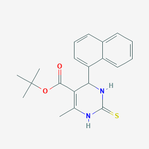 tert-butyl 6-methyl-4-(1-naphthyl)-2-thioxo-1,2,3,4-tetrahydro-5-pyrimidinecarboxylate