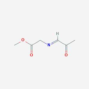 molecular formula C6H9NO3 B039607 Glycine, N-(2-oxopropylidene)-, methyl ester (9CI) CAS No. 112383-77-4