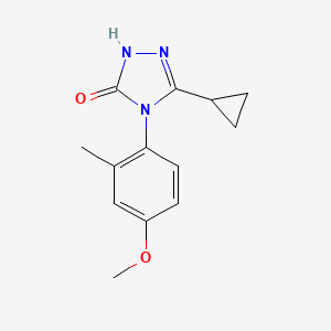 5-cyclopropyl-4-(4-methoxy-2-methylphenyl)-2,4-dihydro-3H-1,2,4-triazol-3-one