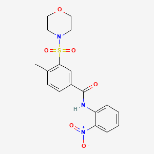 4-methyl-3-(4-morpholinylsulfonyl)-N-(2-nitrophenyl)benzamide