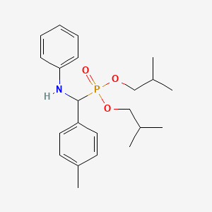 diisobutyl [anilino(4-methylphenyl)methyl]phosphonate