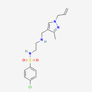 N-(2-{[(1-allyl-3-methyl-1H-pyrazol-4-yl)methyl]amino}ethyl)-4-chlorobenzenesulfonamide