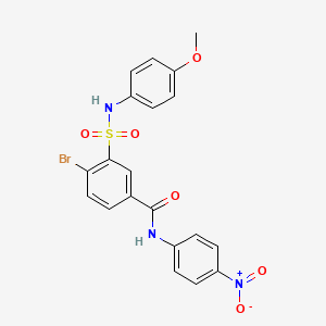 4-bromo-3-{[(4-methoxyphenyl)amino]sulfonyl}-N-(4-nitrophenyl)benzamide