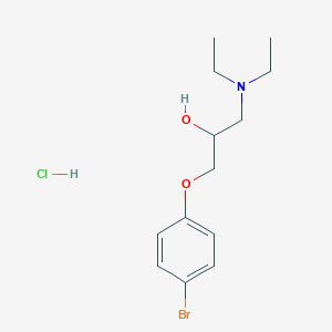 1-(4-Bromophenoxy)-3-(diethylamino)propan-2-ol;hydrochloride