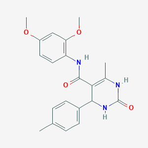 molecular formula C21H23N3O4 B3961492 N-(2,4-dimethoxyphenyl)-6-methyl-4-(4-methylphenyl)-2-oxo-1,2,3,4-tetrahydropyrimidine-5-carboxamide 