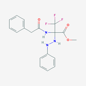 Methyl 3,3,3-trifluoro-2-[(phenylacetyl)amino]-2-(2-phenylhydrazino)propanoate