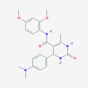 N-(2,4-dimethoxyphenyl)-4-[4-(dimethylamino)phenyl]-6-methyl-2-oxo-1,2,3,4-tetrahydropyrimidine-5-carboxamide