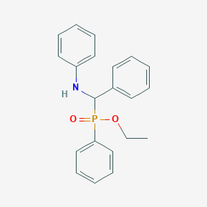 molecular formula C21H22NO2P B3961638 Ethyl phenyl[phenyl(phenylamino)methyl]phosphinate 