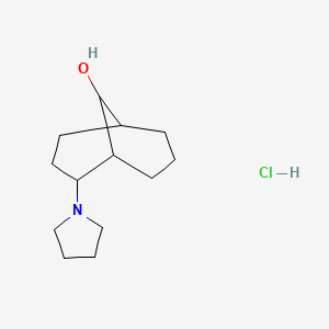 2-Pyrrolidin-1-ylbicyclo[3.3.1]nonan-9-ol;hydrochloride