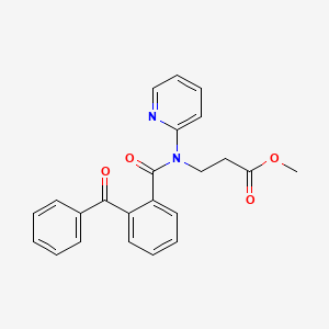 Methyl 3-[(2-benzoylbenzoyl)-pyridin-2-ylamino]propanoate