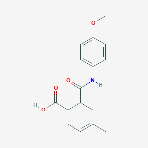 6-{[(4-methoxyphenyl)amino]carbonyl}-4-methyl-3-cyclohexene-1-carboxylic acid