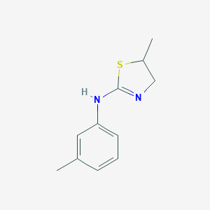 molecular formula C11H14N2S B396179 5-methyl-N-(3-methylphenyl)-4,5-dihydro-1,3-thiazol-2-amine CAS No. 254732-40-6