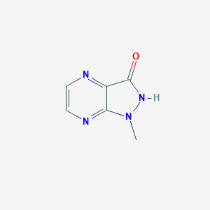 molecular formula C6H6N4O B039618 1-甲基-2H-吡唑并[3,4-b]吡嗪-3-酮 CAS No. 117883-61-1