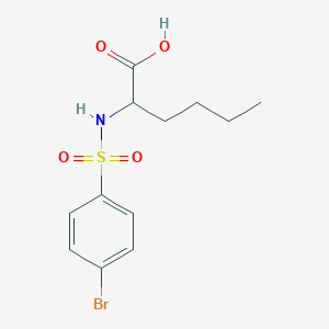 2-(4-BROMOBENZENESULFONAMIDO)HEXANOIC ACID