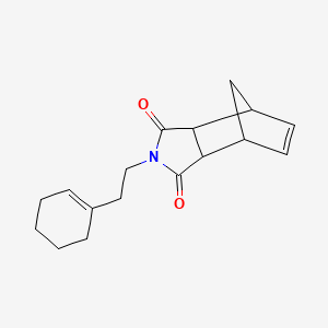 molecular formula C17H21NO2 B3961839 4-[2-(cyclohexen-1-yl)ethyl]-4-azatricyclo[5.2.1.02,6]dec-8-ene-3,5-dione 