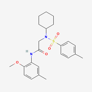 N~2~-cyclohexyl-N-(2-methoxy-5-methylphenyl)-N~2~-[(4-methylphenyl)sulfonyl]glycinamide