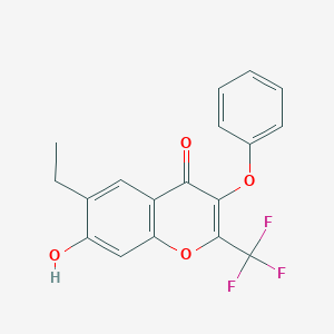 6-ethyl-7-hydroxy-3-phenoxy-2-(trifluoromethyl)-4H-chromen-4-one