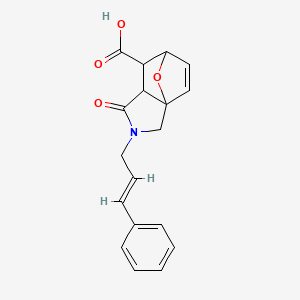 1-oxo-2-[(2E)-3-phenylprop-2-en-1-yl]-1,2,3,6,7,7a-hexahydro-3a,6-epoxyisoindole-7-carboxylic acid