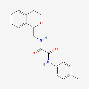 molecular formula C19H20N2O3 B3961943 N-(3,4-dihydro-1H-isochromen-1-ylmethyl)-N'-(4-methylphenyl)ethanediamide 