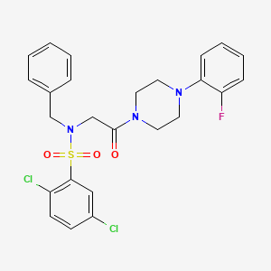 N-benzyl-2,5-dichloro-N-{2-[4-(2-fluorophenyl)piperazin-1-yl]-2-oxoethyl}benzenesulfonamide