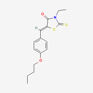 5-(4-butoxybenzylidene)-3-ethyl-2-thioxo-1,3-thiazolidin-4-one