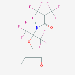 molecular formula C13H13F12NO3 B396200 N-[2-[(3-ethyloxetan-3-yl)methoxy]-1,1,1,3,3,3-hexafluoropropan-2-yl]-3,3,3-trifluoro-2-(trifluoromethyl)propanamide CAS No. 339352-28-2