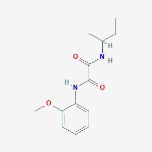 molecular formula C13H18N2O3 B3962027 N-(butan-2-yl)-N'-(2-methoxyphenyl)ethanediamide 