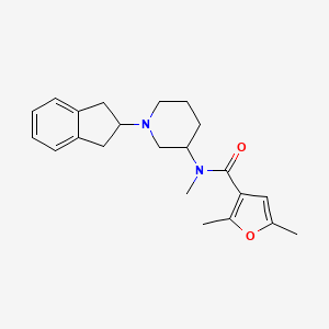 N-[1-(2,3-dihydro-1H-inden-2-yl)piperidin-3-yl]-N,2,5-trimethylfuran-3-carboxamide