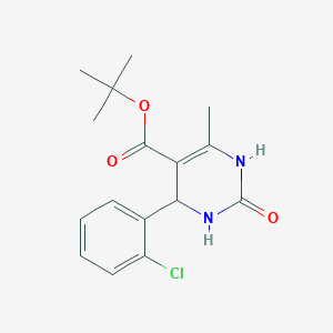 molecular formula C16H19ClN2O3 B3962051 tert-butyl 4-(2-chlorophenyl)-6-methyl-2-oxo-1,2,3,4-tetrahydro-5-pyrimidinecarboxylate 