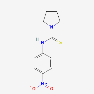 molecular formula C11H13N3O2S B3962066 N-(4-nitrophenyl)pyrrolidine-1-carbothioamide 