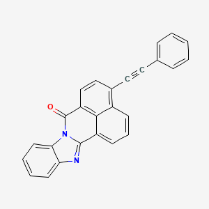 molecular formula C26H14N2O B3962098 4-(phenylethynyl)-7H-benzimidazo[2,1-a]benzo[de]isoquinolin-7-one 