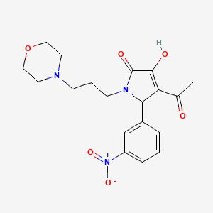 4-ACETYL-3-HYDROXY-1-[3-(MORPHOLIN-4-YL)PROPYL]-5-(3-NITROPHENYL)-2,5-DIHYDRO-1H-PYRROL-2-ONE