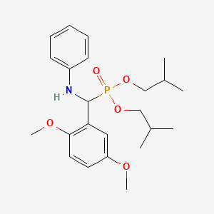 molecular formula C23H34NO5P B3962105 diisobutyl [anilino(2,5-dimethoxyphenyl)methyl]phosphonate 