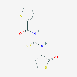 N-{[(2-oxotetrahydro-3-thienyl)amino]carbonothioyl}-2-thiophenecarboxamide