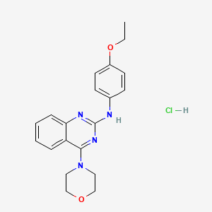 molecular formula C20H23ClN4O2 B3962214 N-(4-ethoxyphenyl)-4-morpholin-4-ylquinazolin-2-amine;hydrochloride 