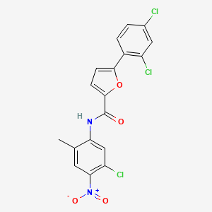 N-(5-chloro-2-methyl-4-nitrophenyl)-5-(2,4-dichlorophenyl)furan-2-carboxamide