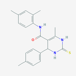 N-(2,4-Dimethylphenyl)-6-methyl-2-thioxo-4-(p-tolyl)-1,2,3,4-tetrahydropyrimidine-5-carboxamide