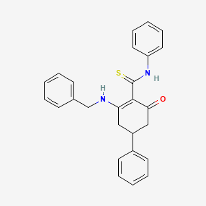 2-(benzylamino)-6-oxo-N,4-diphenyl-1-cyclohexene-1-carbothioamide