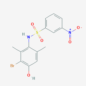 N-(3-bromo-4-hydroxy-2,6-dimethylphenyl)-3-nitrobenzenesulfonamide