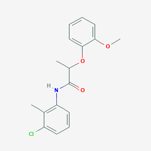 N-(3-chloro-2-methylphenyl)-2-(2-methoxyphenoxy)propanamide