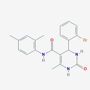 molecular formula C20H20BrN3O2 B3962549 4-(2-bromophenyl)-N-(2,4-dimethylphenyl)-6-methyl-2-oxo-1,2,3,4-tetrahydropyrimidine-5-carboxamide 